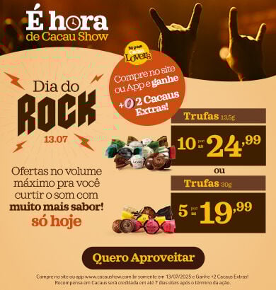 Mês do Chocolate_Dia do rock